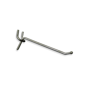 Azar Displays 4 in L Metal Wire Hook, 0.148 in Dia, 1.75 in H, 1.25 in W, PK50 700884